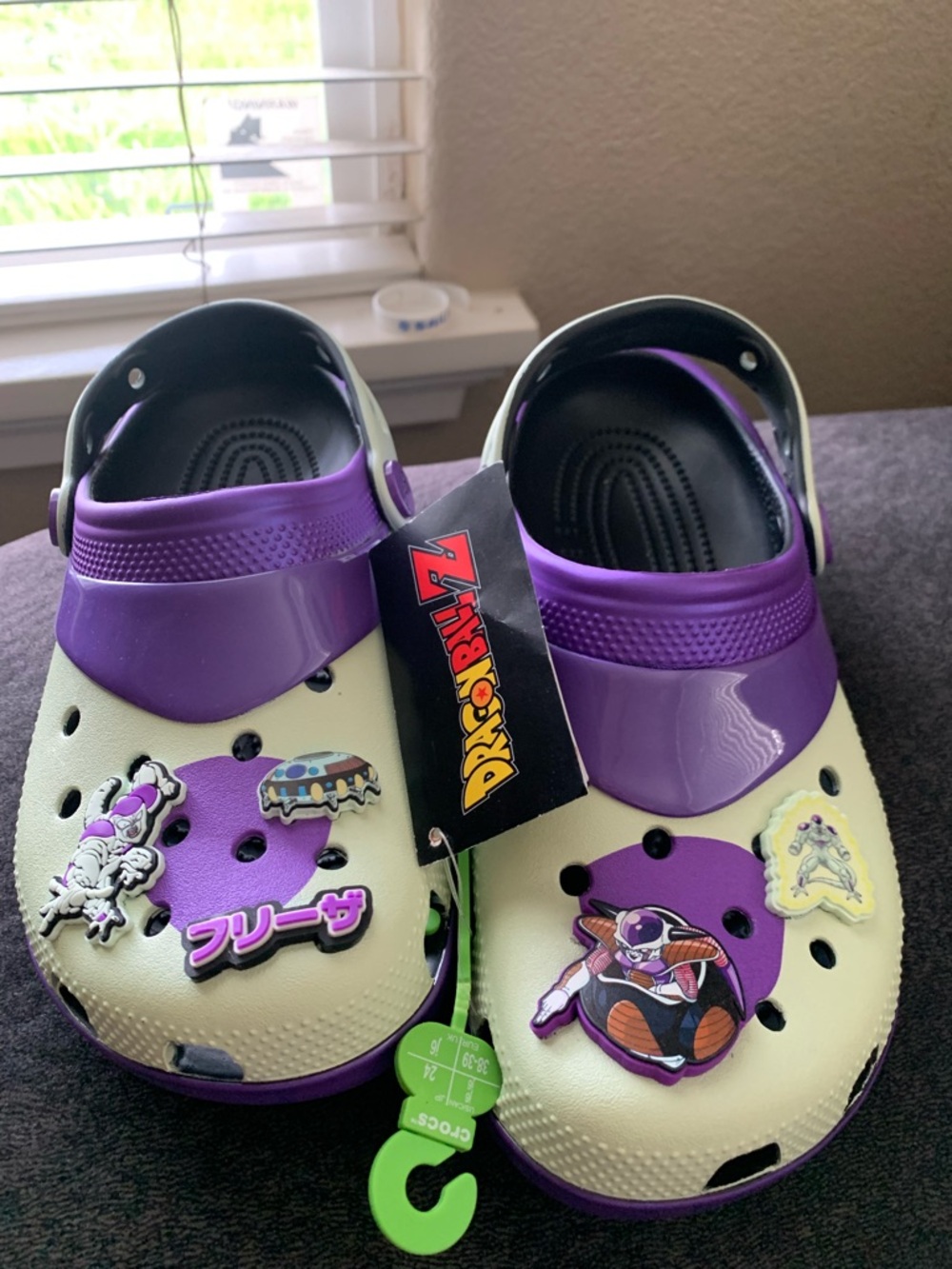 NWT Frieza Crocs x Dragon Ball Z DBZ Classic Clog - Big Kids 6